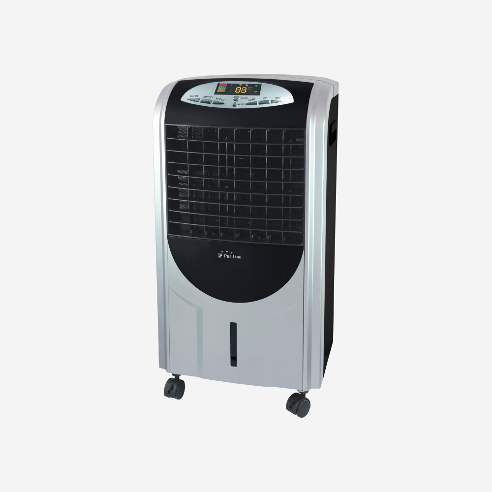 Rafraichisseur d'air par évaporation à débit élevé et chauffage
