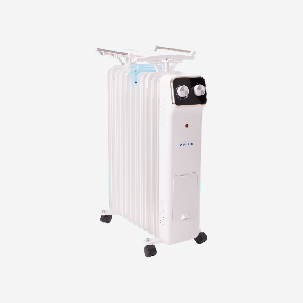 Radiatore a olio a risparmio energetico da 2500 W con contenitore di umidificazione