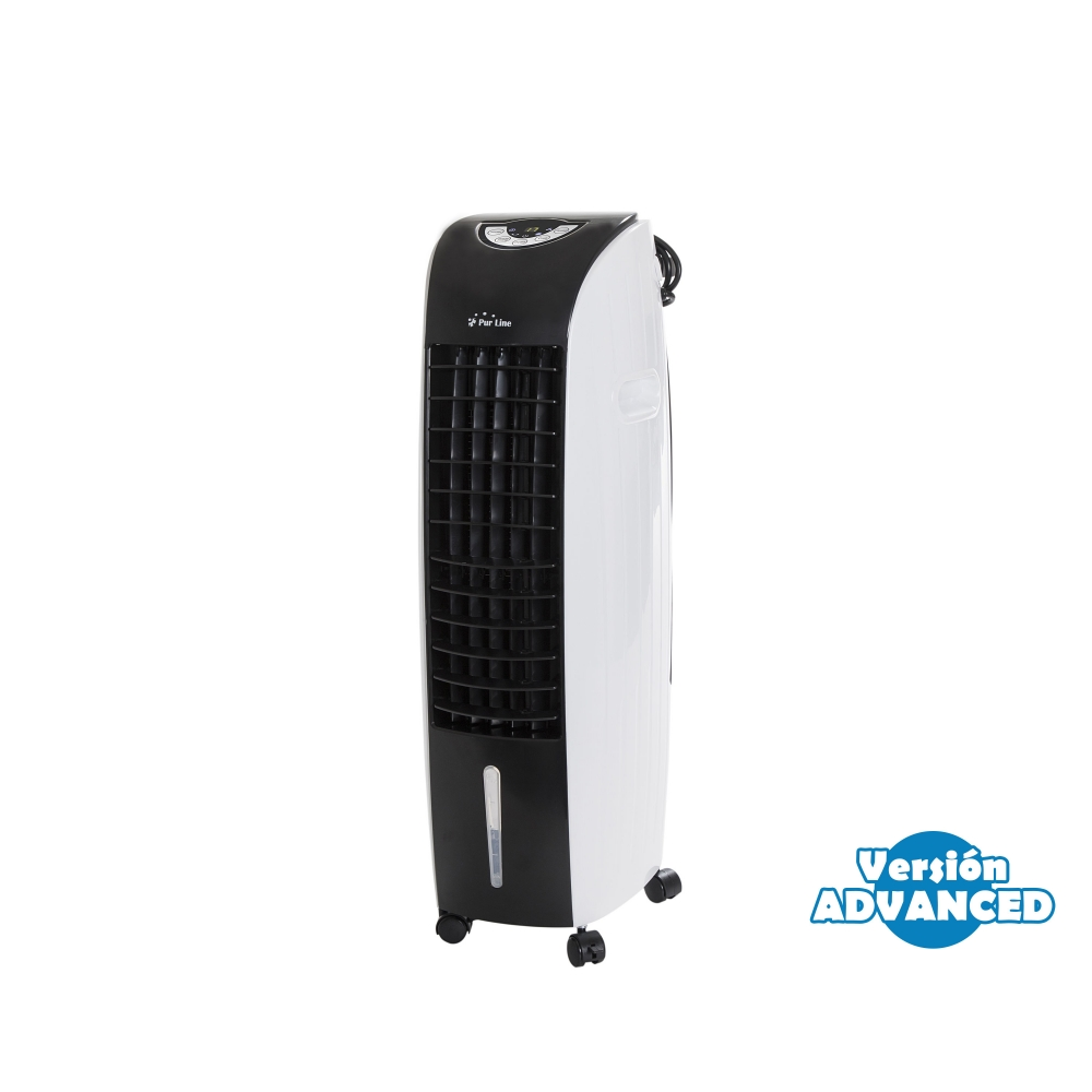 Refroidisseur par évaporation, ventilateur, humidificateur, purificateur d'air 60W avec télécommande pour des surfaces de 15m2