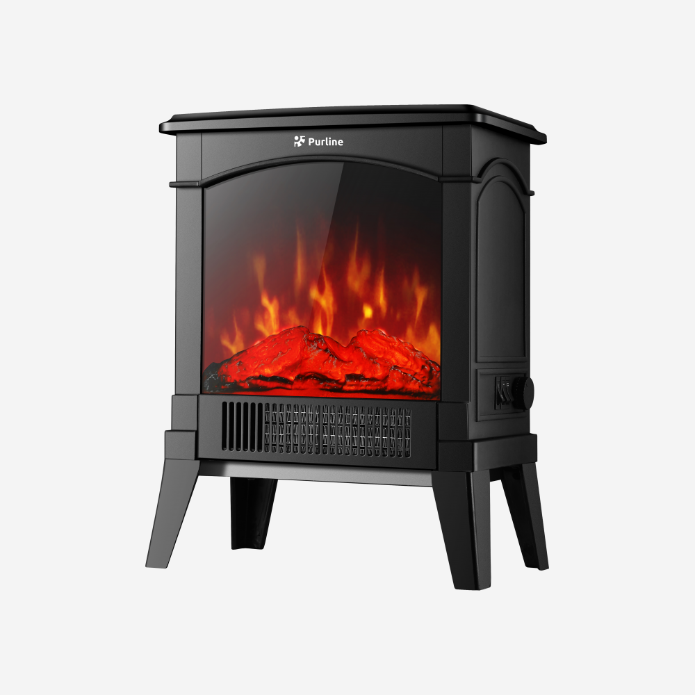 Cheminée électrique compacte sur pied 1500 W