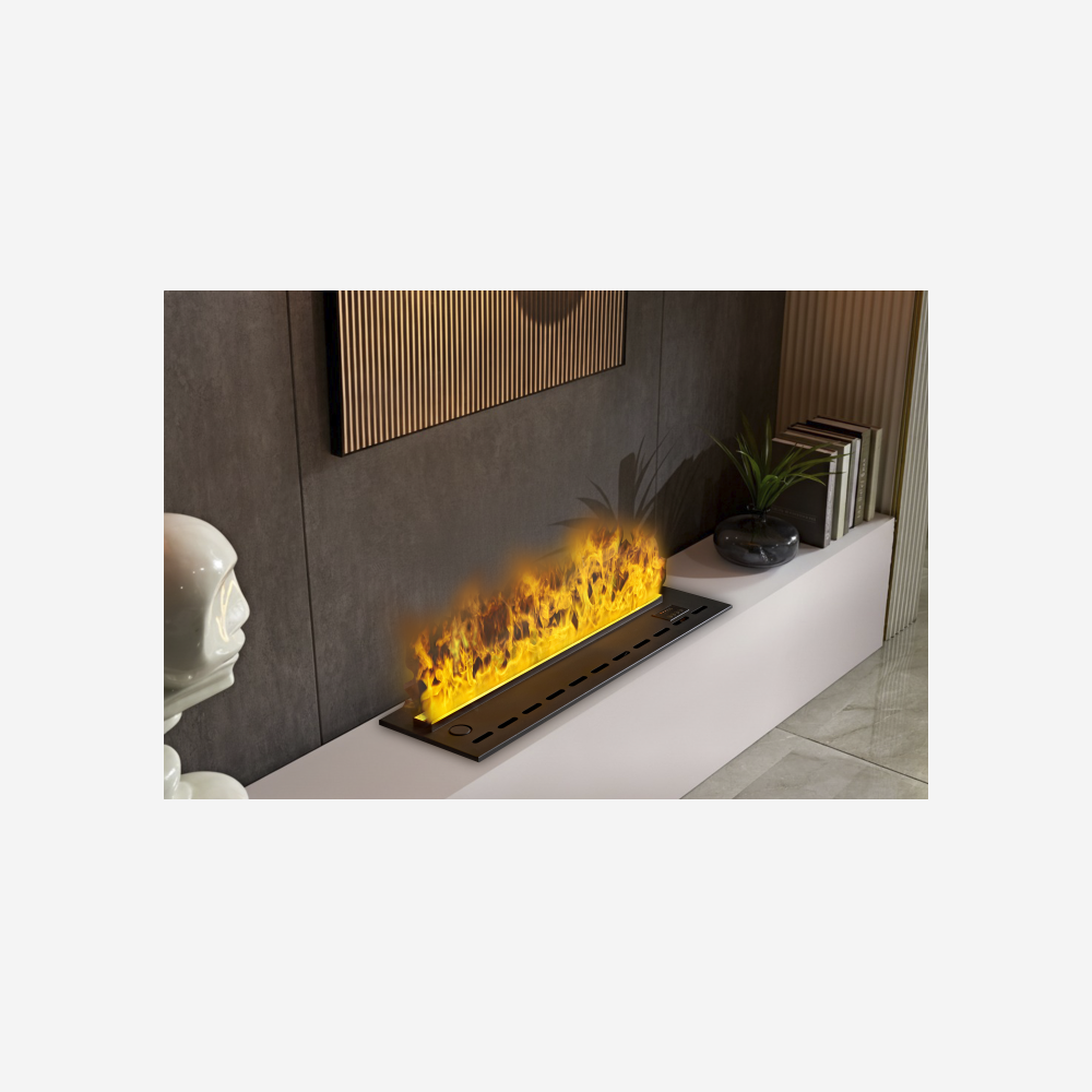 Caminetto decorativo con fiamma simulata