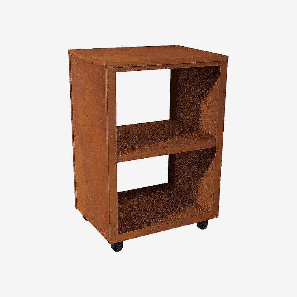 Table d'appoint pour barbecue en acier corten