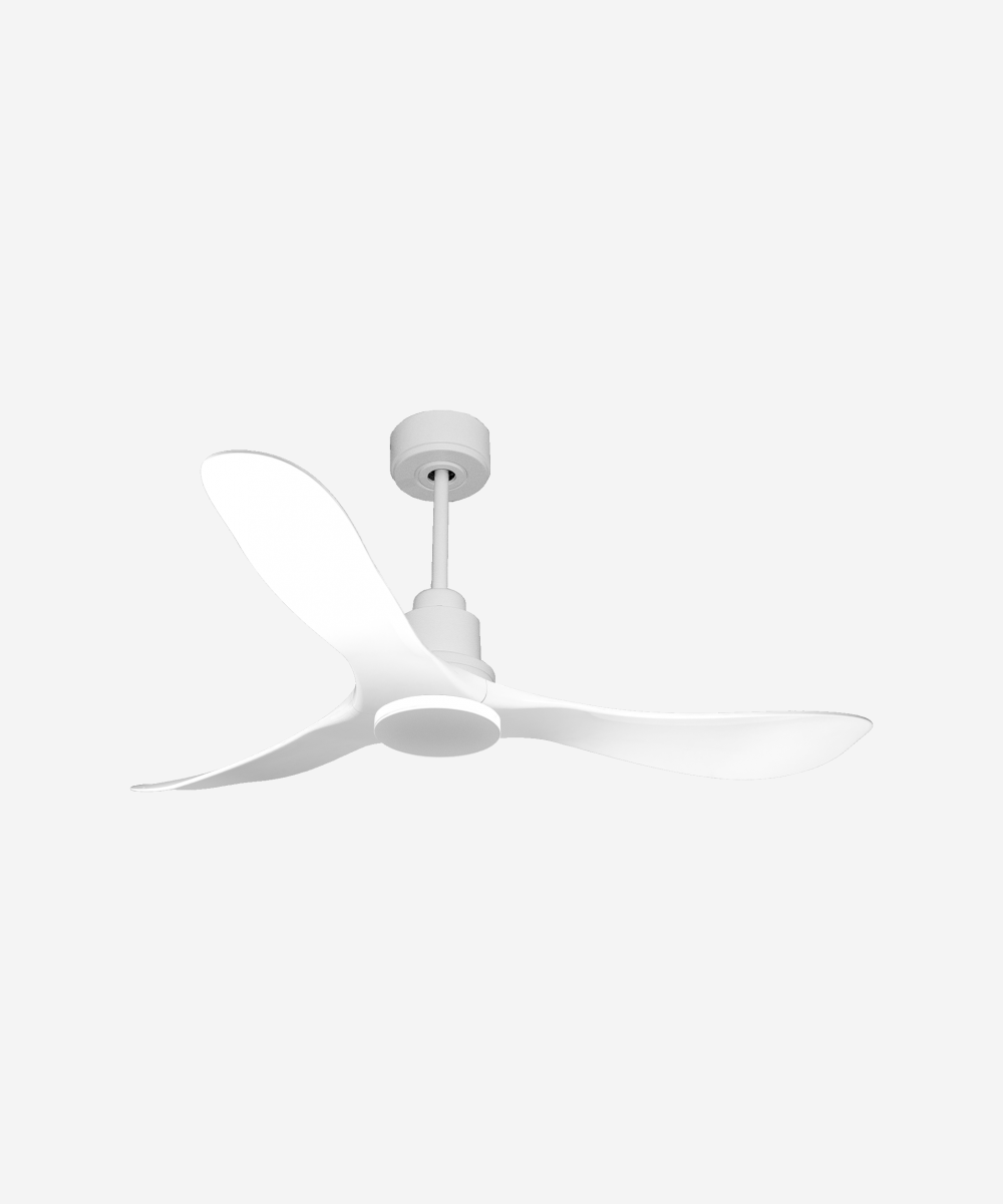Ventilador de techo Reversible Termostato Wifi Motor DC Techos Inclinados Mando a Distancia Hypersilence Memoria 1