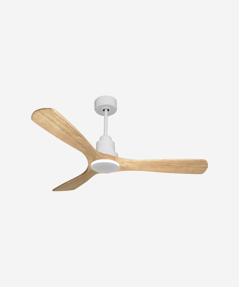 Ventilador de techo Reversible Termostato Wifi Motor DC Techos Inclinados Mando a Distancia Hypersilence Memoria 1