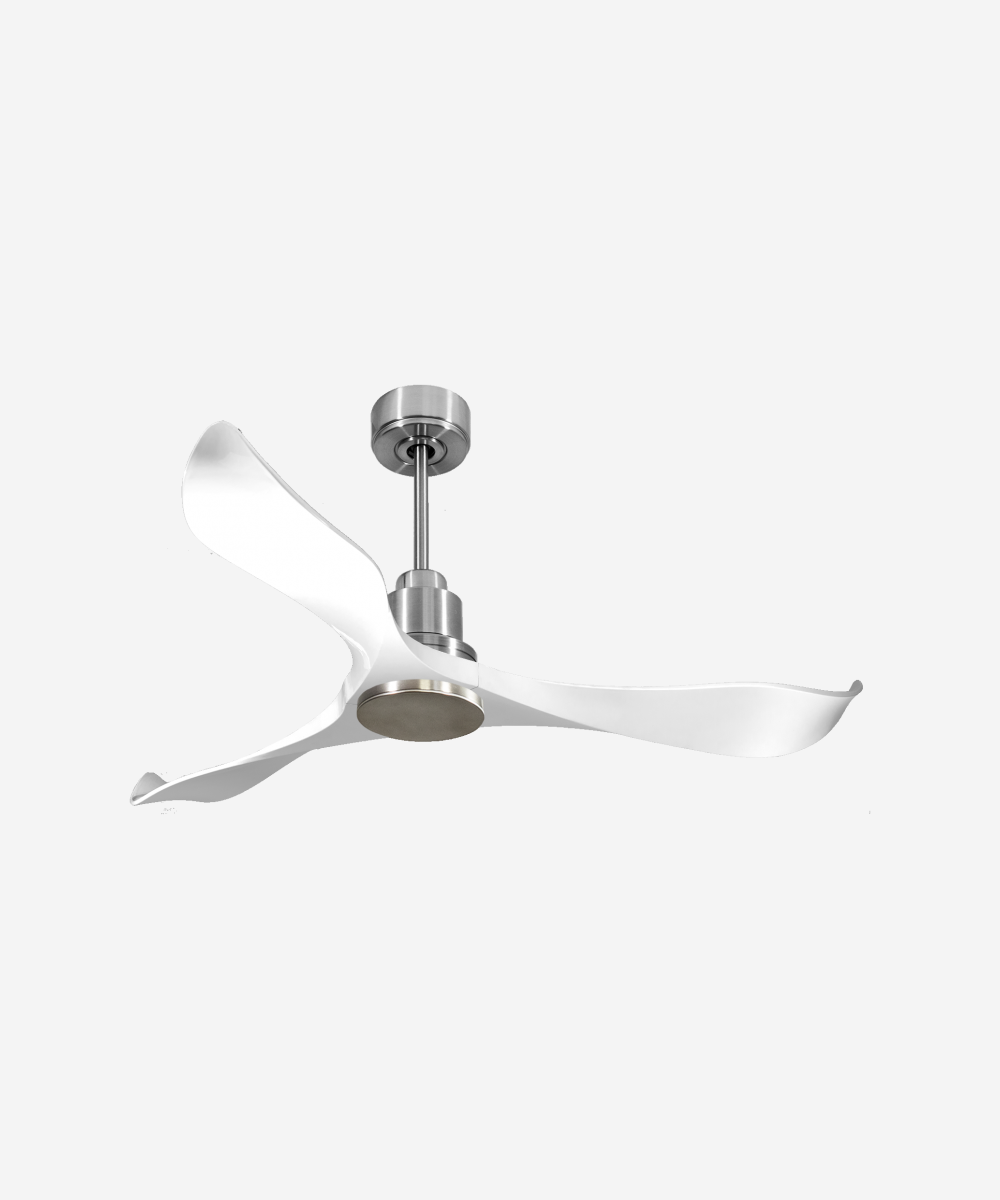 Ventilador de techo Reversible Termostato Wifi Motor DC Techos Inclinados Mando a Distancia Adaptador 2/3 Aspas Hypersilence Memoria 1