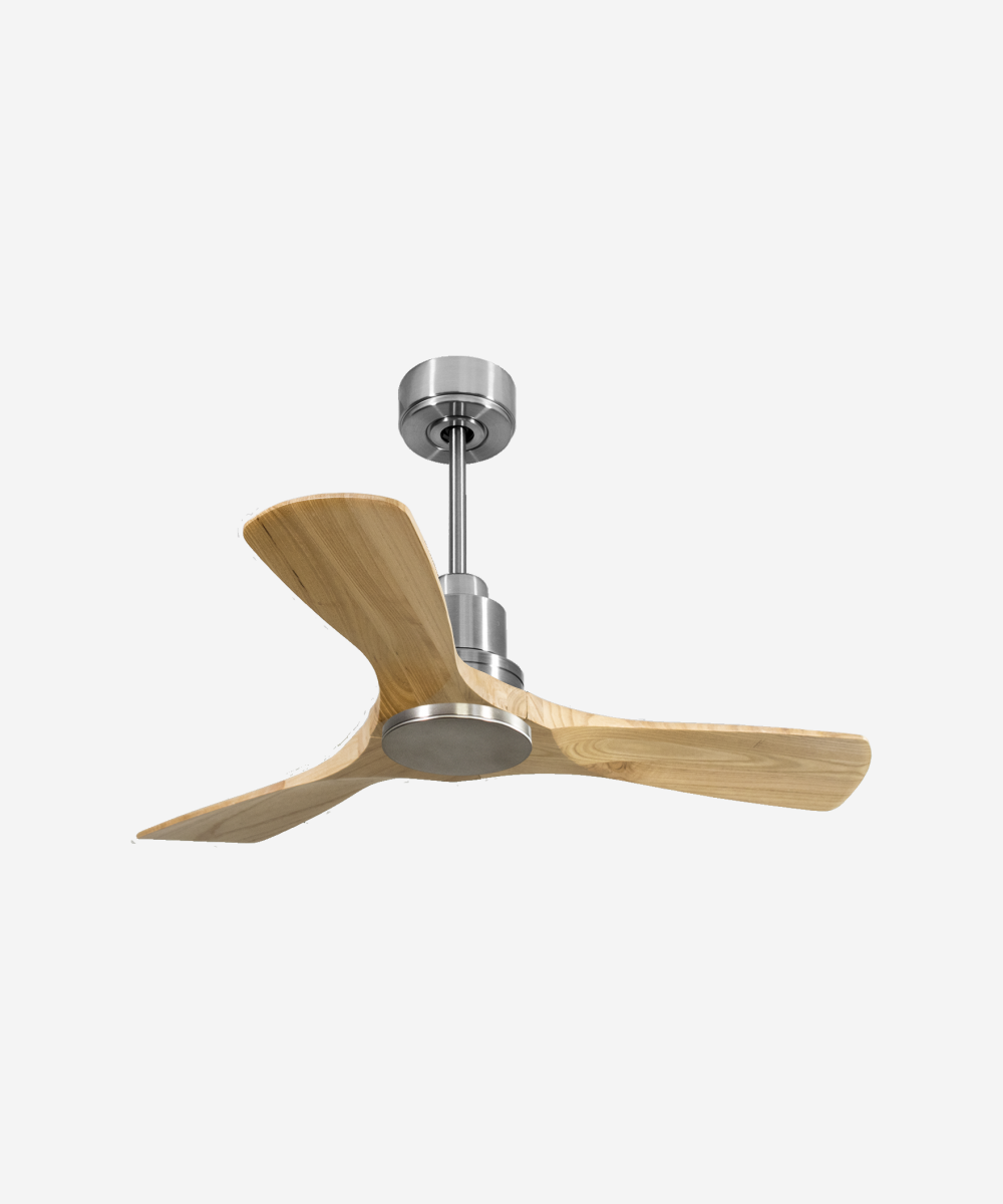 Ventilador de techo Reversible Termostato Wifi Motor DC Techos Inclinados Mando a Distancia Hypersilence Memoria 1