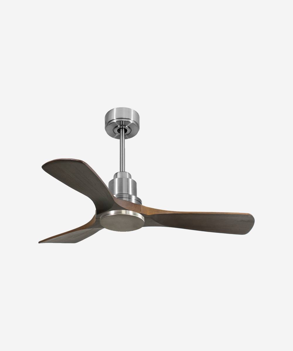 Ventilador de techo Reversible Termostato Wifi Motor DC Techos Inclinados Mando a Distancia Hypersilence Memoria 1