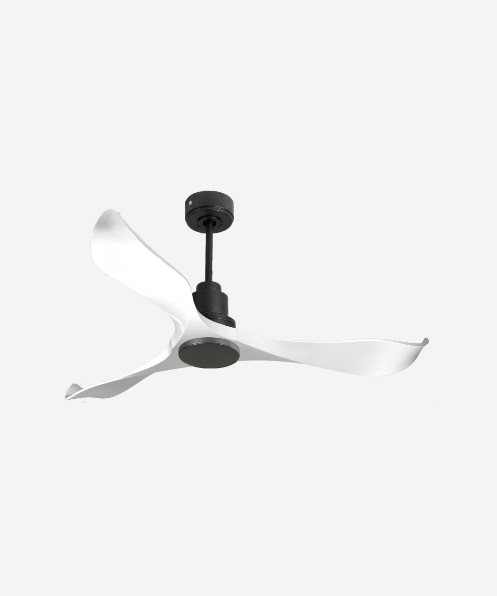Ventilador de techo Reversible Termostato Wifi Motor DC Techos Inclinados Mando a Distancia Adaptador 2/3 Aspas Hypersilence Memoria 1