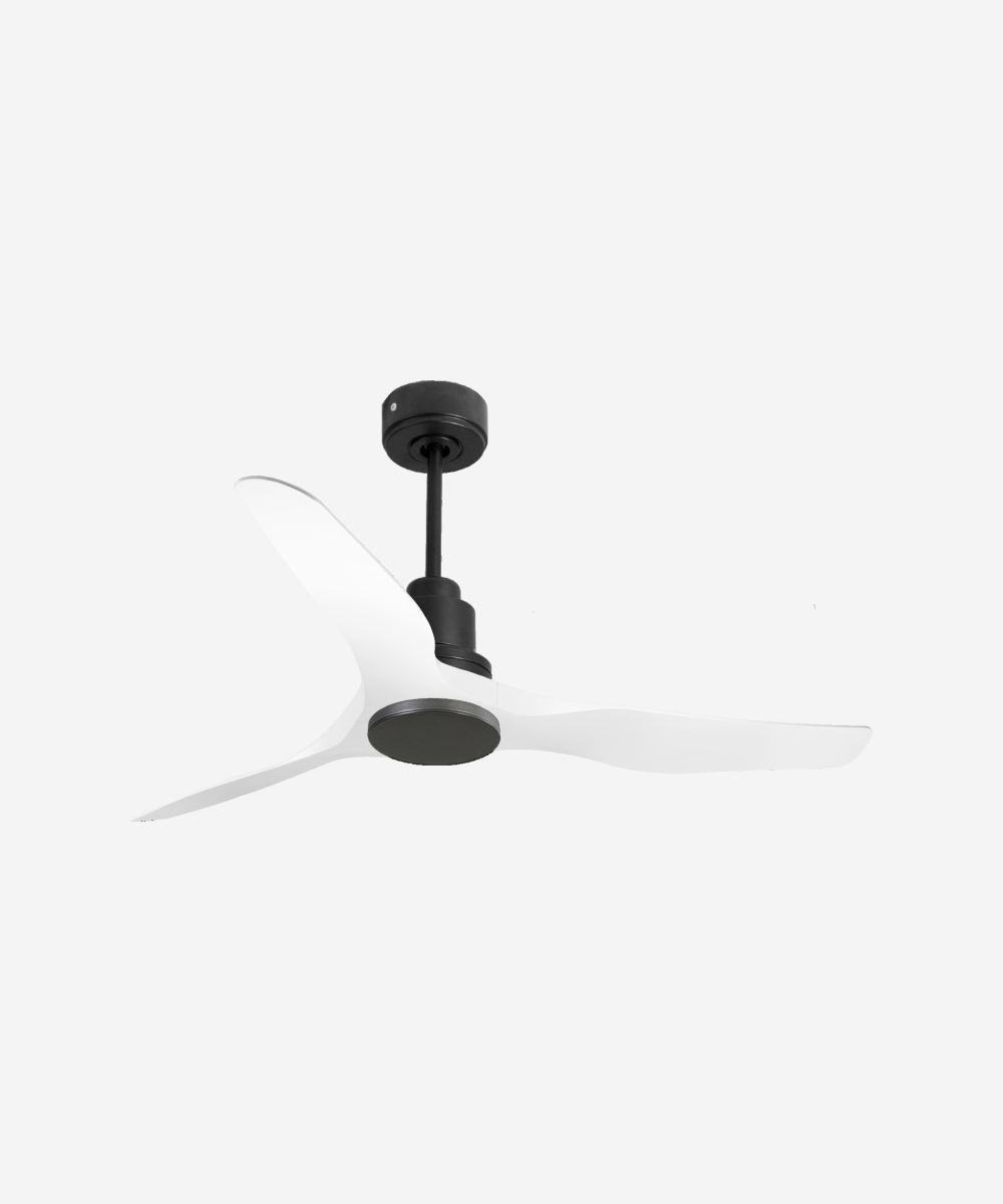 Ventilador de techo Reversible Termostato Wifi Motor DC Techos Inclinados Mando a Distancia Adaptador 2/3 Aspas Hypersilence Memoria 1