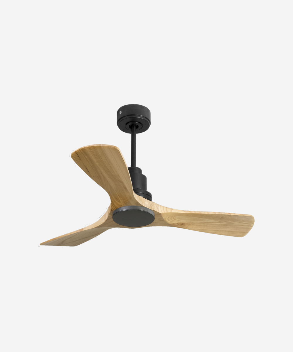 Ventilador de techo Reversible Termostato Wifi Motor DC Techos Inclinados Mando a Distancia Hypersilence Memoria 1