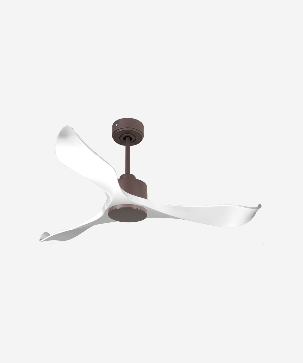 Ventilador de techo Reversible Termostato Wifi Motor DC Techos Inclinados Mando a Distancia Adaptador 2/3 Aspas Hypersilence Memoria 1