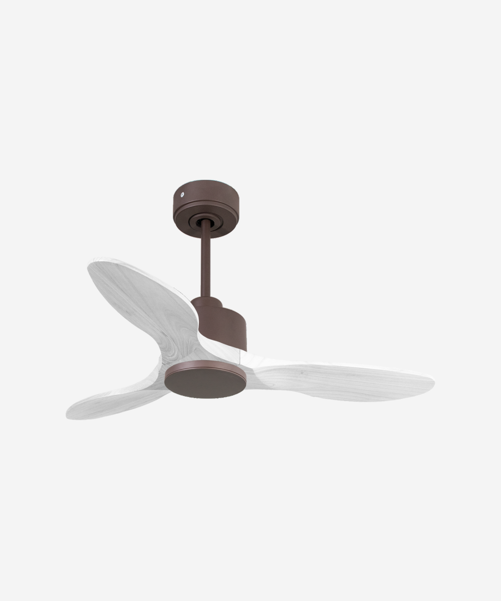 Ventilador de techo Modo Invierno/Verano Termostato Wifi Motor DC Techos Inclinados Mando a Distancia Hypersilence Memoria