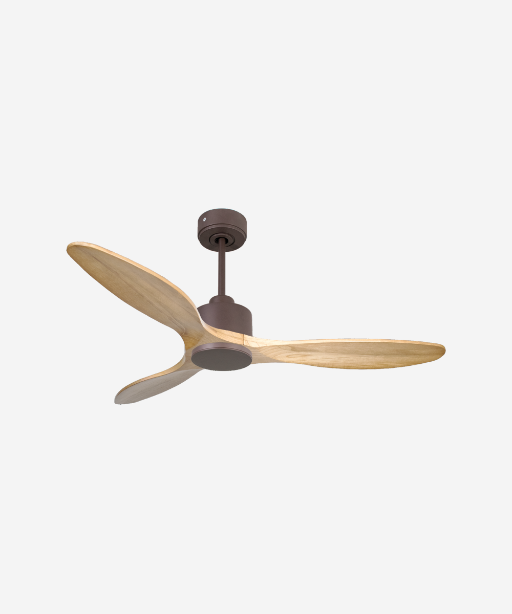 Ventilador de techo Reversible Termostato Wifi Motor DC Techos Inclinados Mando a Distancia Hypersilence Memoria 1