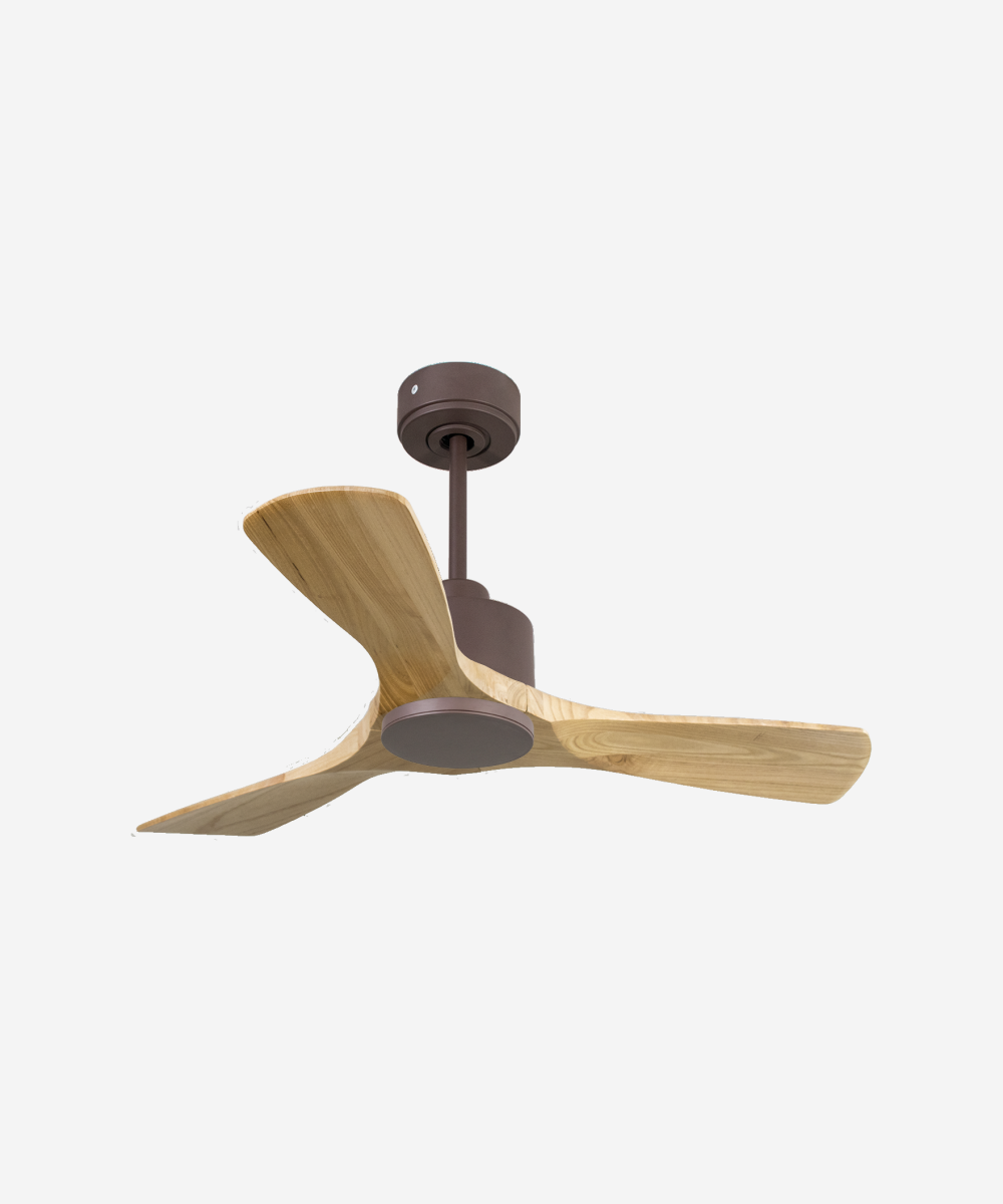 Ventilador de techo Reversible Termostato Wifi Motor DC Techos Inclinados Mando a Distancia Hypersilence Memoria 1