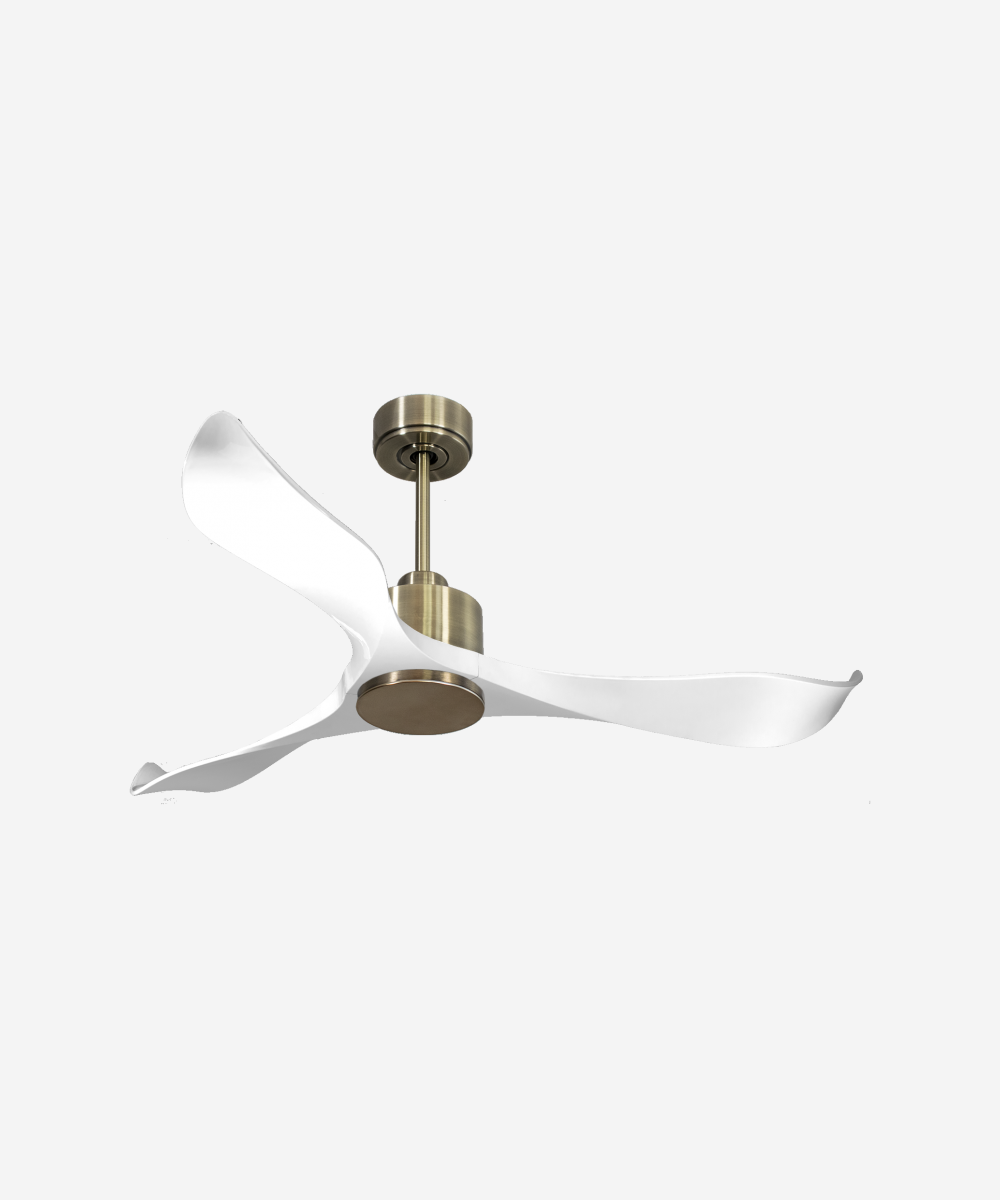 Ventilador de techo Reversible Termostato Wifi Motor DC Techos Inclinados Mando a Distancia Adaptador 2/3 Aspas Hypersilence Memoria 1