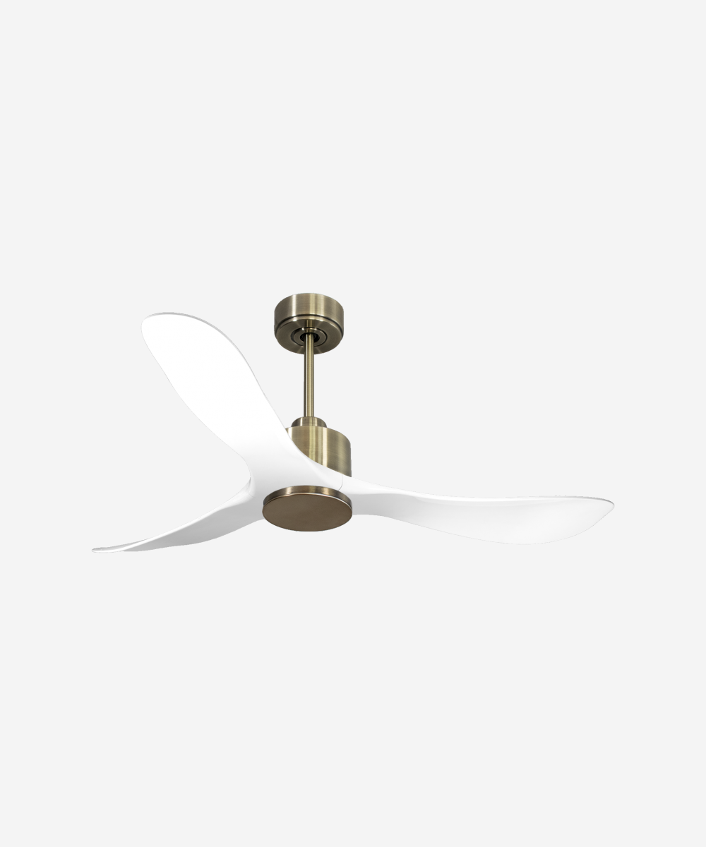 Ventilador de techo Reversible Termostato Wifi Motor DC Techos Inclinados Mando a Distancia Hypersilence Memoria 1