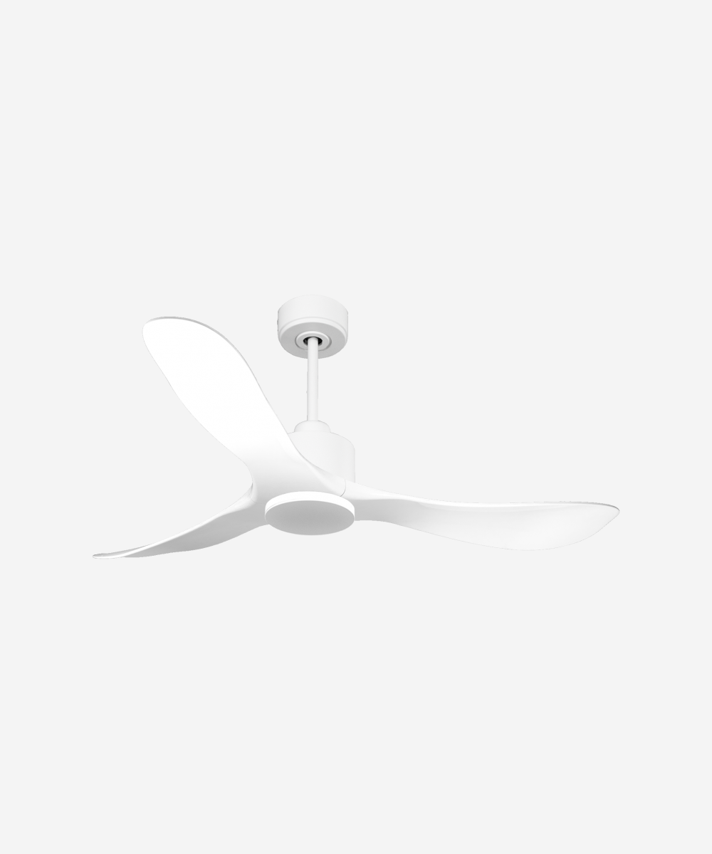 Ventilador de techo Reversible Termostato Wifi Motor DC Techos Inclinados Mando a Distancia Hypersilence Memoria 1