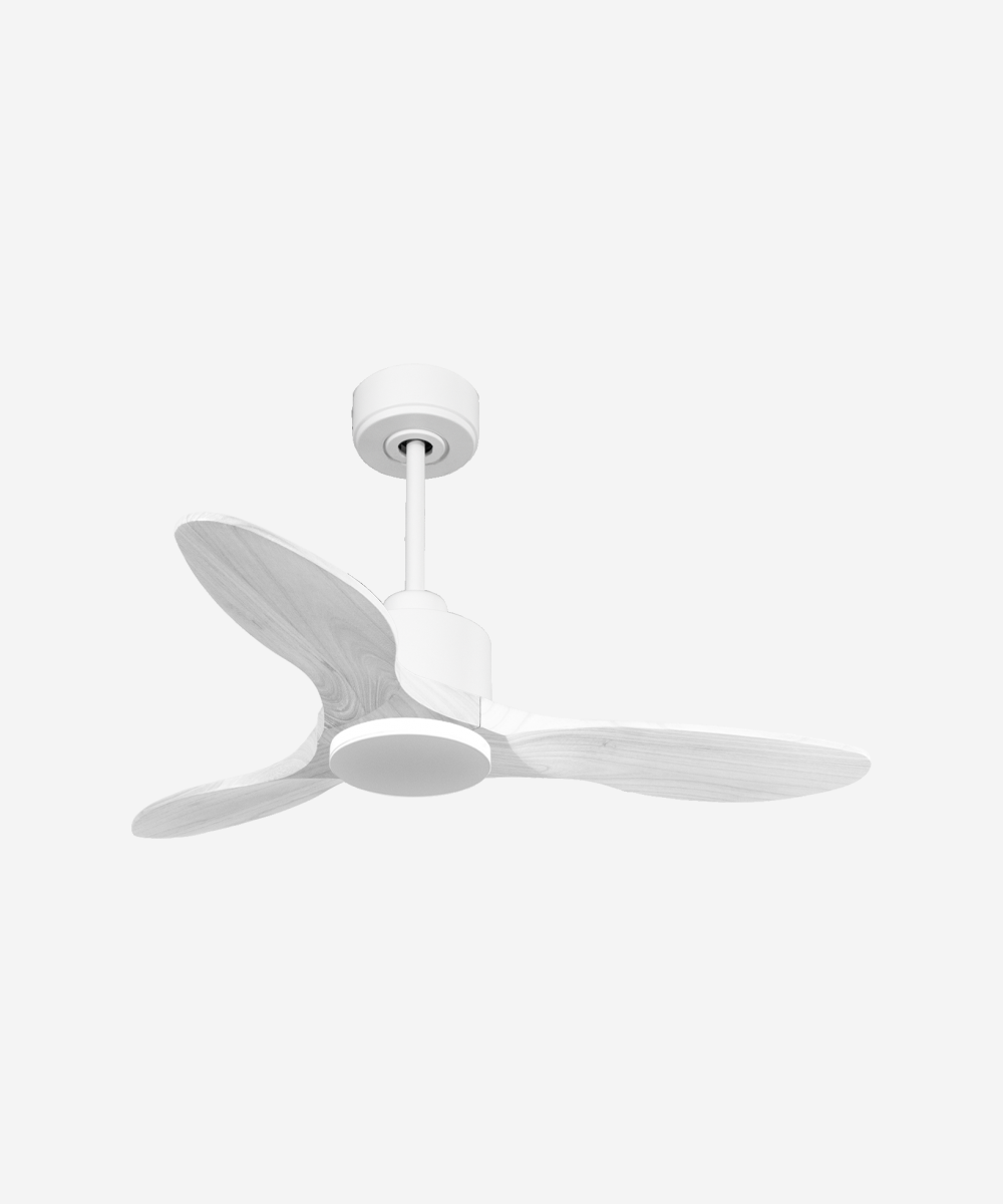 Ventilador de techo Modo Invierno/Verano Termostato Wifi Motor DC Techos Inclinados Mando a Distancia Hypersilence Memoria