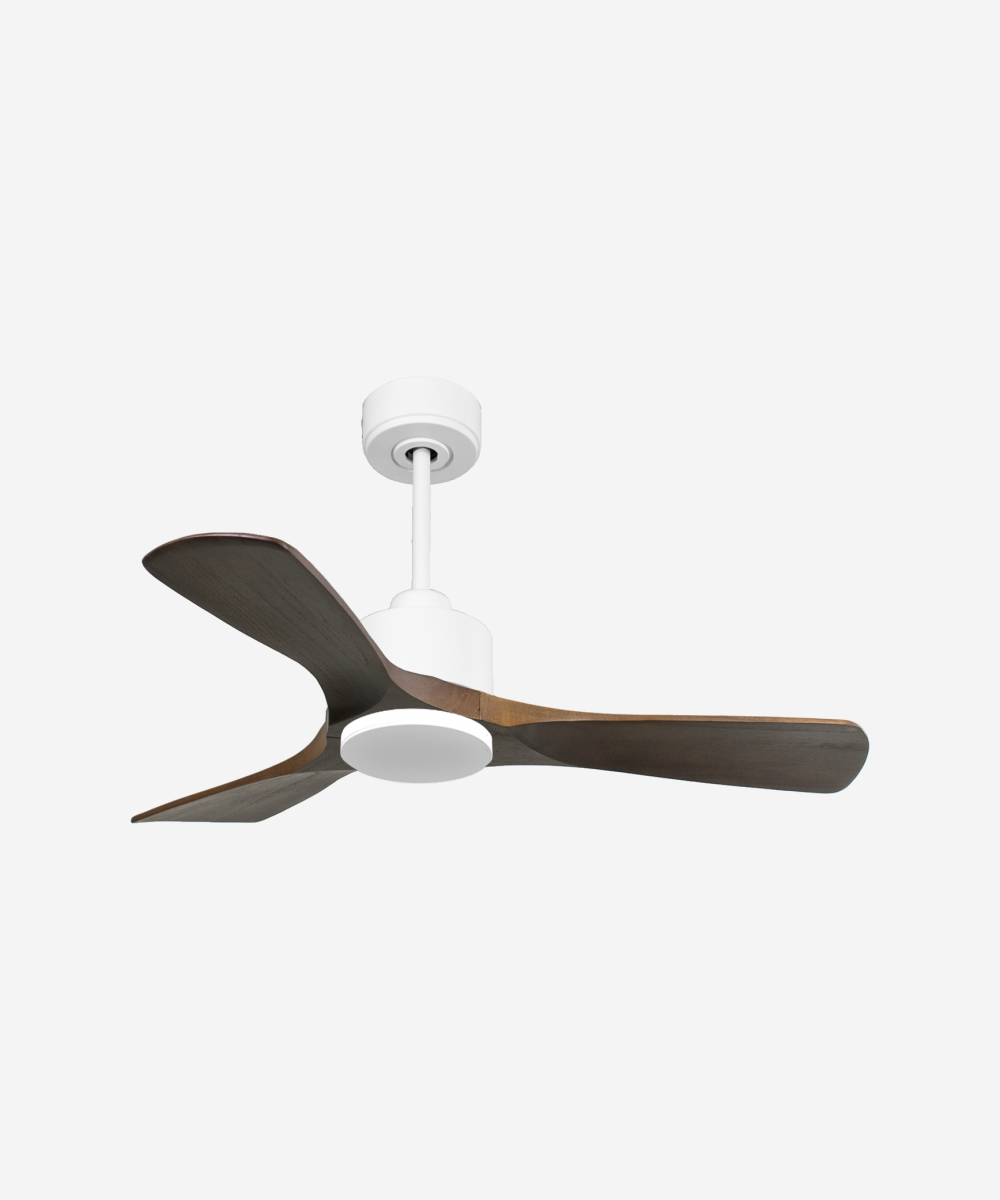 Ventilador de techo Reversible Termostato Wifi Motor DC Techos Inclinados Mando a Distancia Hypersilence Memoria 1