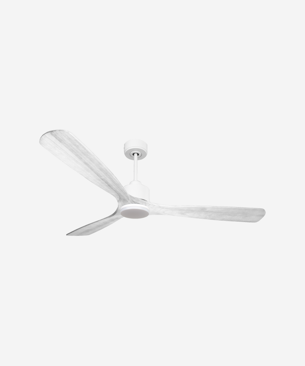 Ventilador de techo Modo Invierno/Verano Termostato Dimable Wifi Motor DC Techos Inclinados Mando a Distancia Luz tres tonos Hypersilence Memoria