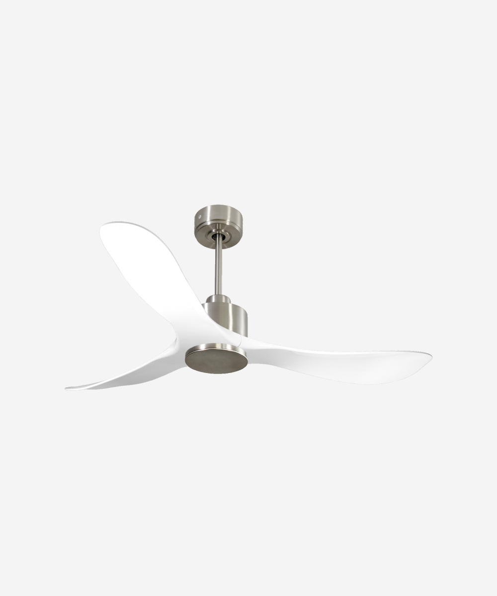 Ventilador de techo Reversible Termostato Wifi Motor DC Techos Inclinados Mando a Distancia Hypersilence Memoria 1
