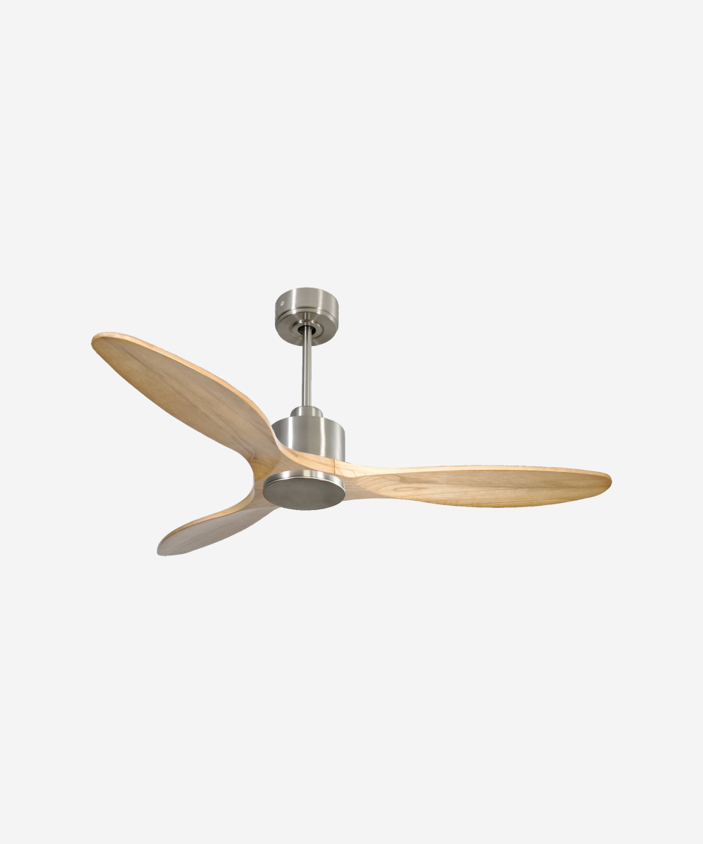 Ventilador de techo Reversible Termostato Wifi Motor DC Techos Inclinados Mando a Distancia Hypersilence Memoria 1