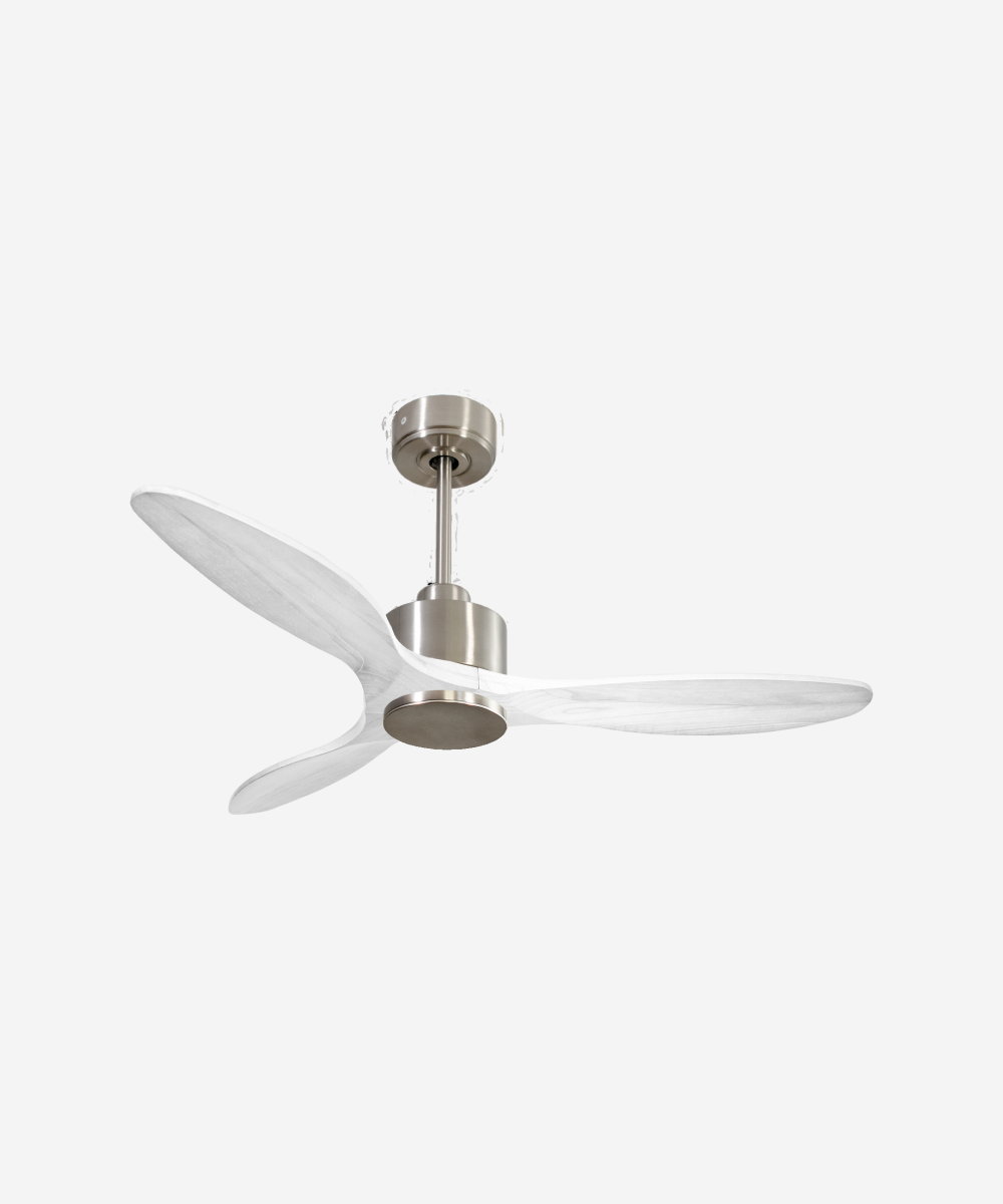 Ventilador de techo Reversible Termostato Wifi Motor DC Techos Inclinados Mando a Distancia Hypersilence Memoria