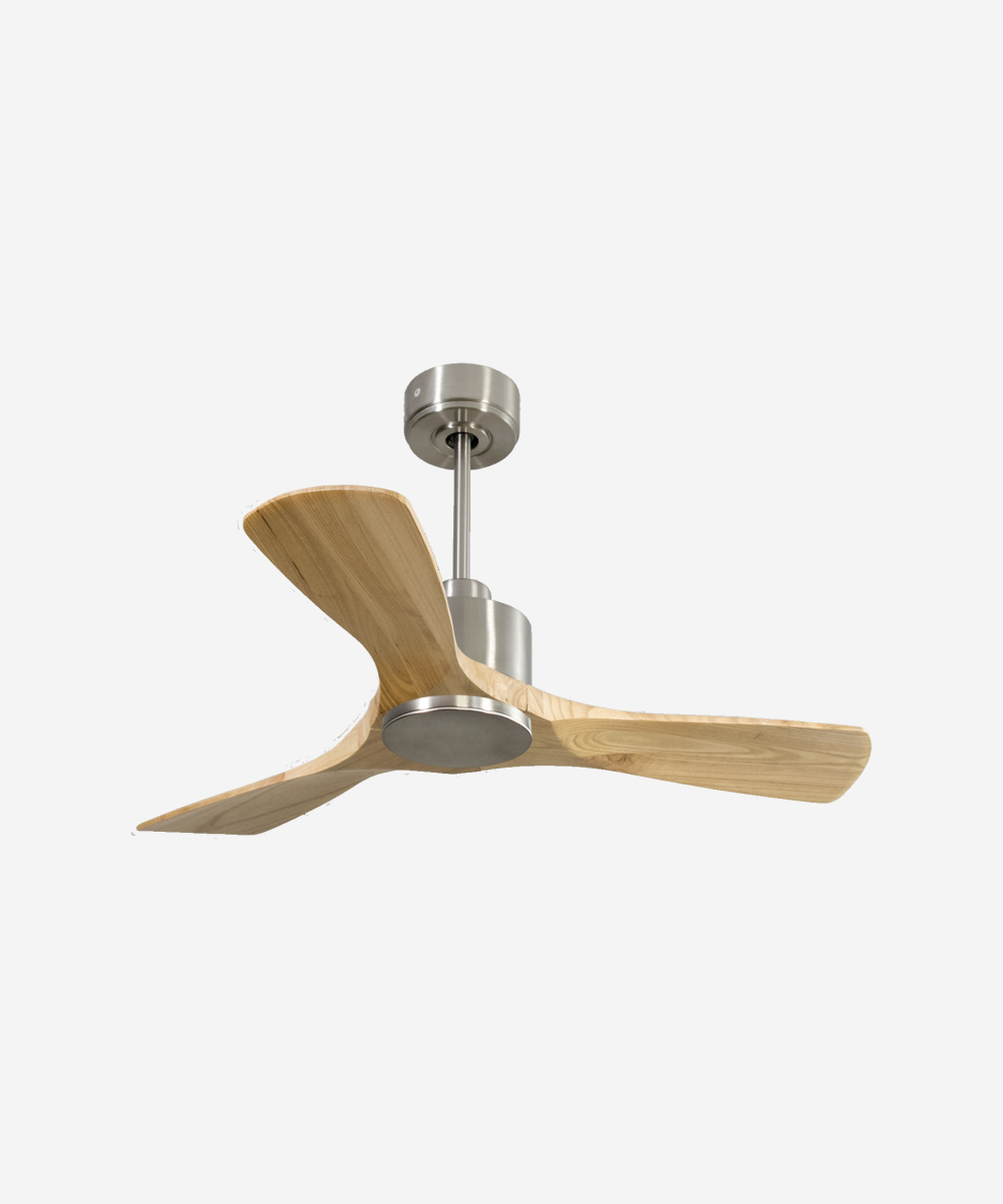 Ventilador de techo Reversible Termostato Wifi Motor DC Techos Inclinados Mando a Distancia Hypersilence Memoria 1