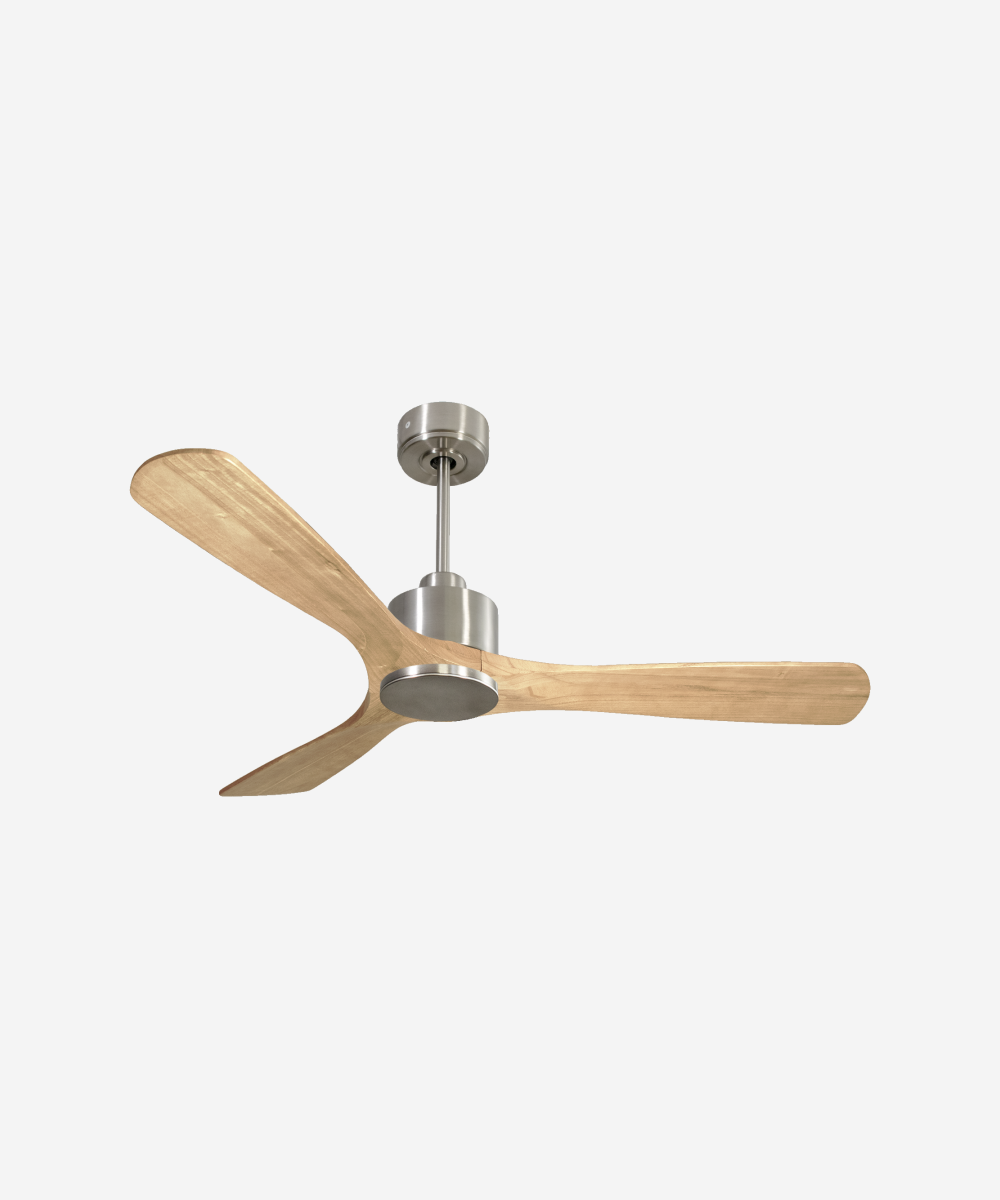 Ventilador de techo Reversible Termostato Wifi Motor DC Techos Inclinados Mando a Distancia Hypersilence Memoria 1