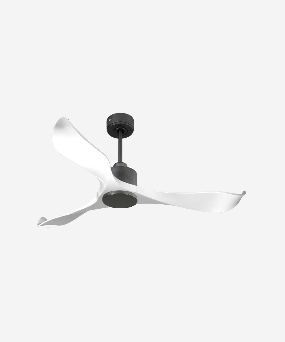 Ventilador de techo Reversible Termostato Wifi Motor DC Techos Inclinados Mando a Distancia Adaptador 2/3 Aspas Hypersilence Memoria 1