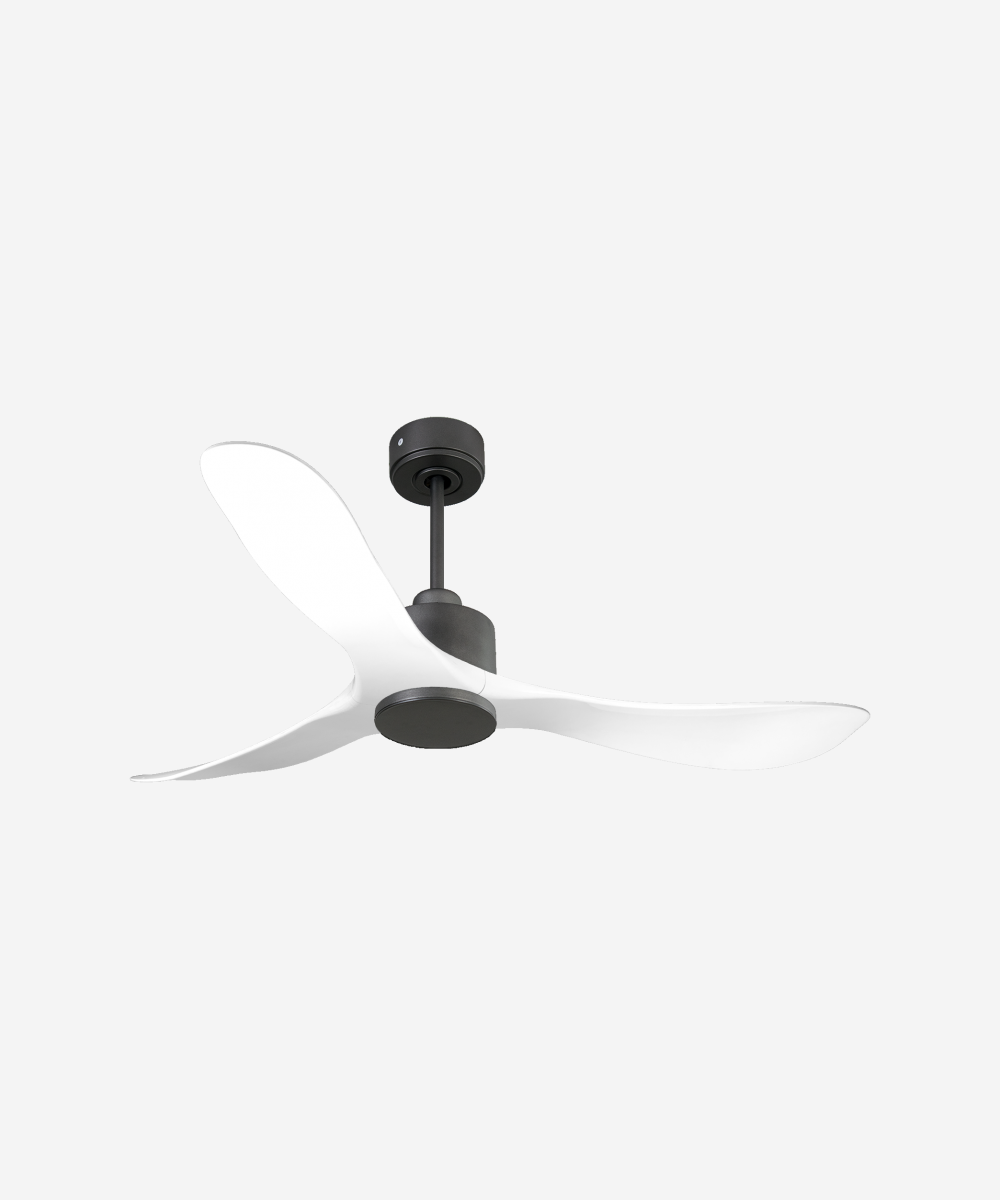 Ventilador de techo Reversible Termostato Wifi Motor DC Techos Inclinados Mando a Distancia Hypersilence Memoria 1