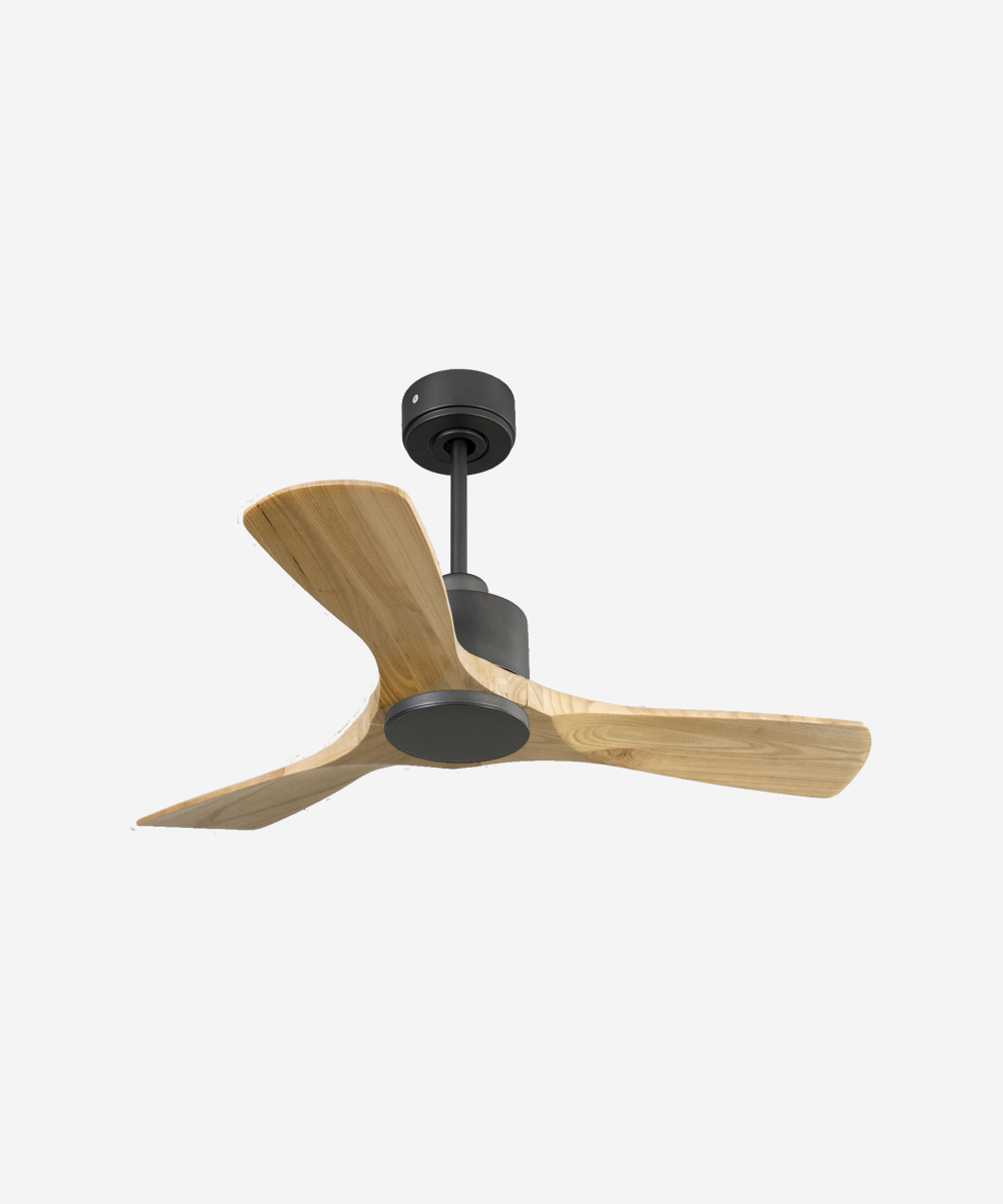 Ventilador de techo Reversible Termostato Wifi Motor DC Techos Inclinados Mando a Distancia Hypersilence Memoria 1