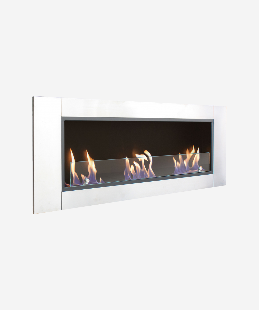 Chimenea de etanol de grandes dimensiones y 3 quemadores