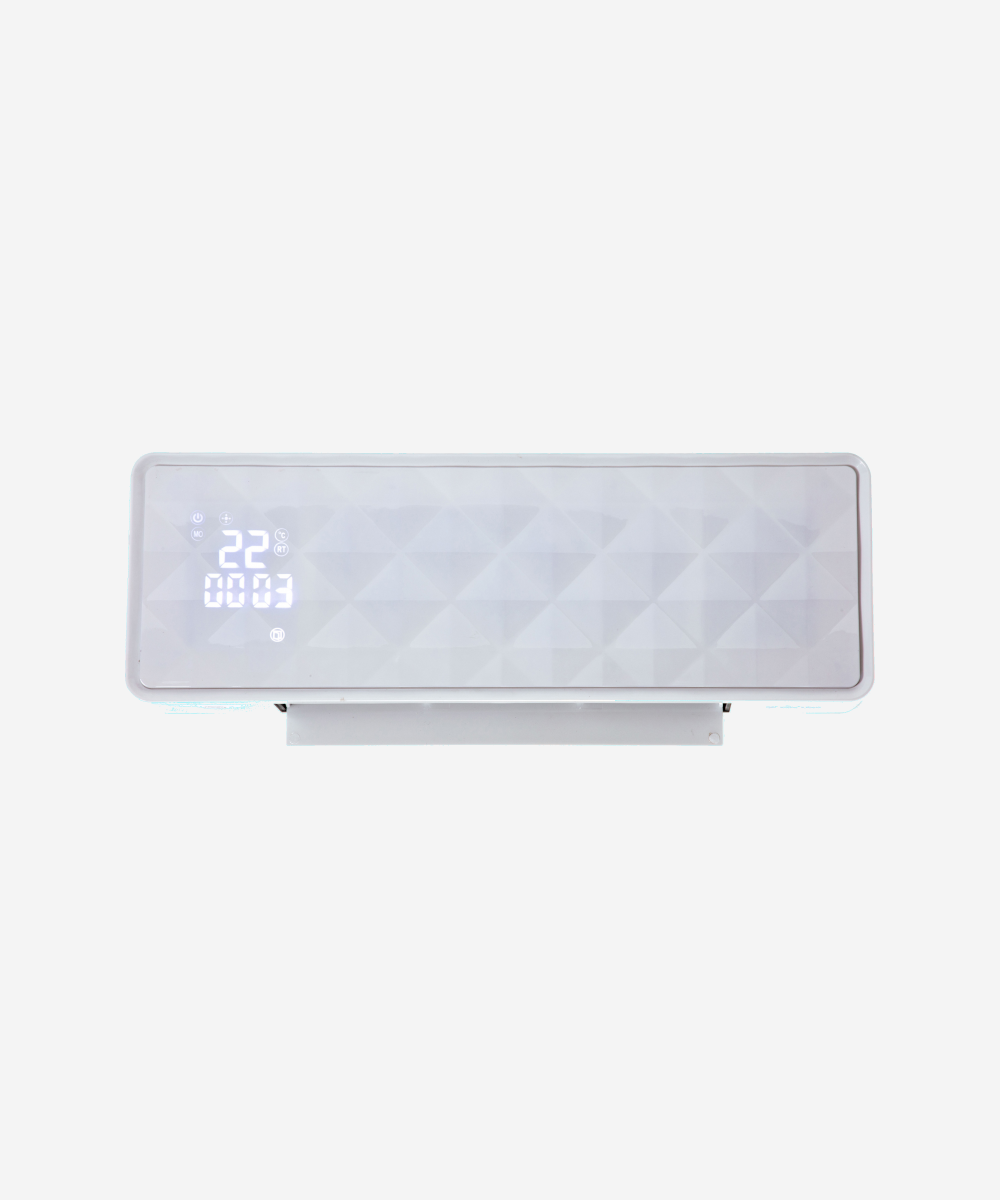 Calefactor cerámico mural 2000 W con mando a distancia y temporizador