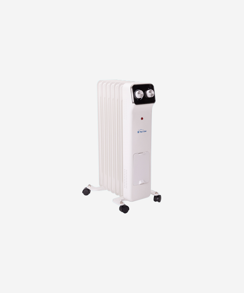 Radiador de aceite 2500W bajo consumo con recipiente para humidificación