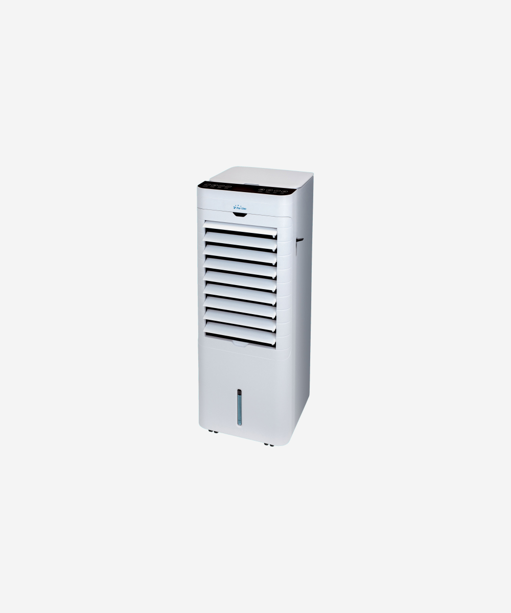 Climatizador evaporativo de muy bajo consumo con calefactor