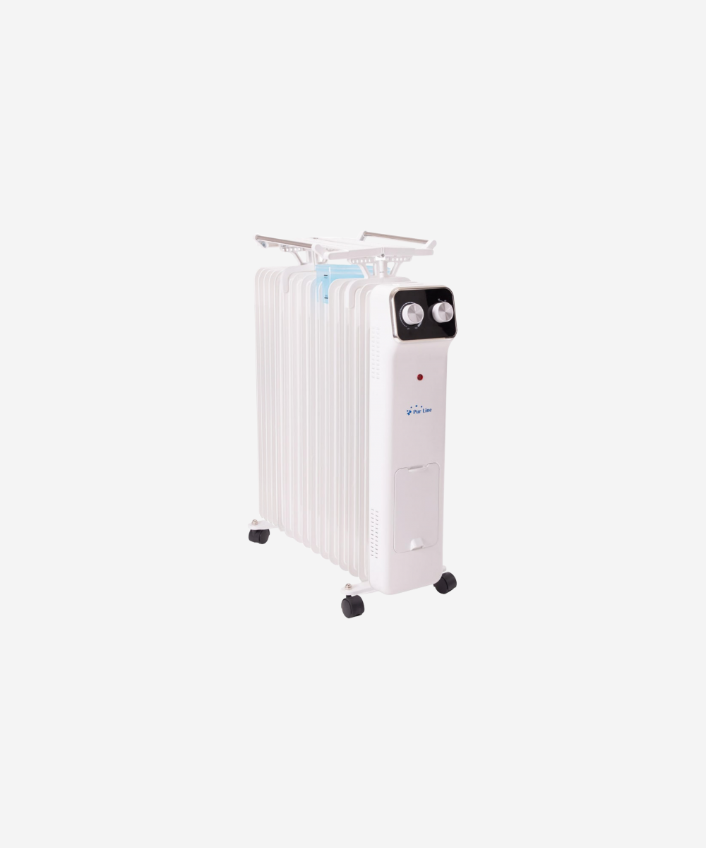 Radiador de aceite 2500W bajo consumo con recipiente para humidificación