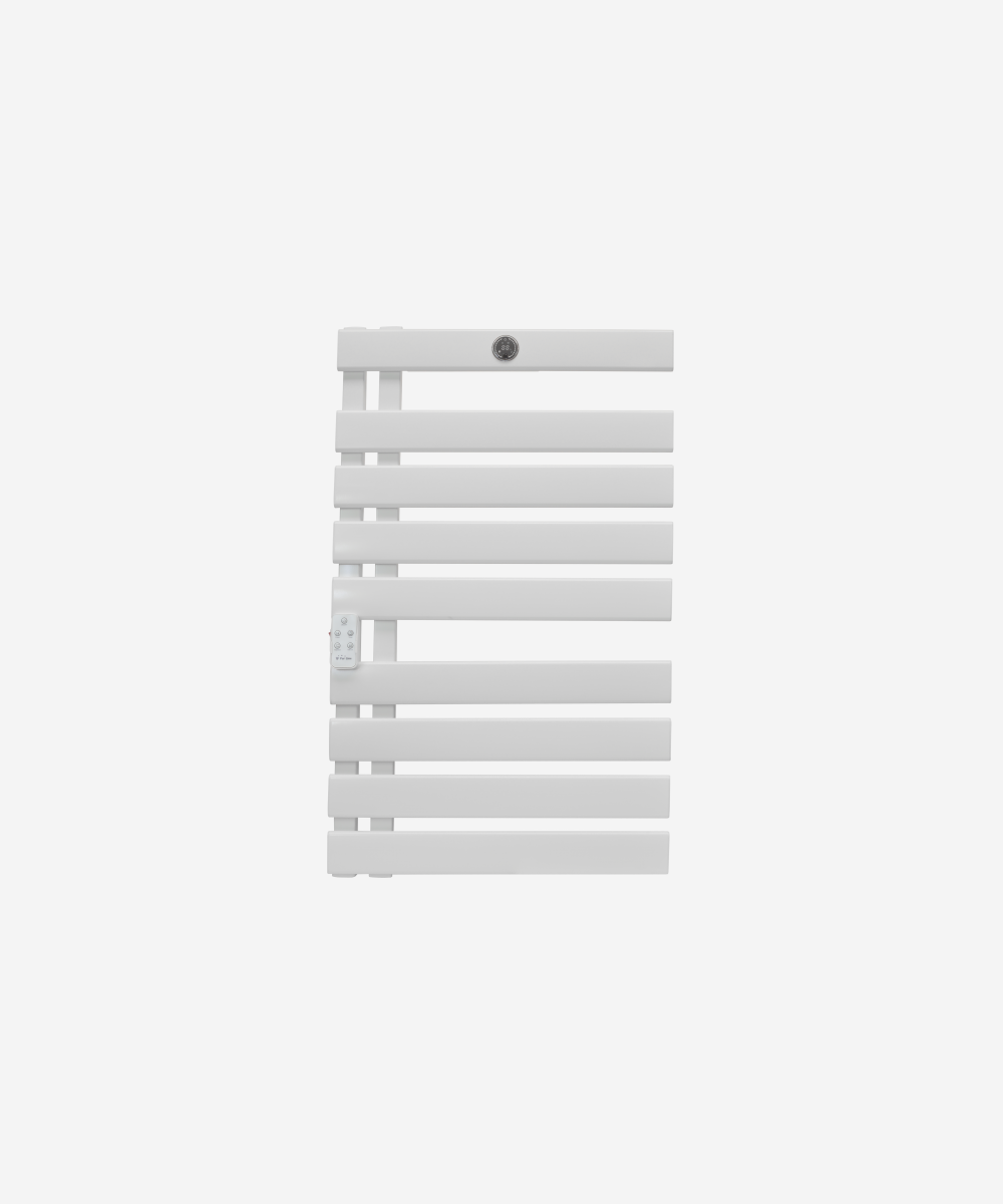 Toallero Eléctrico 500W blanco con display LED y WiFi