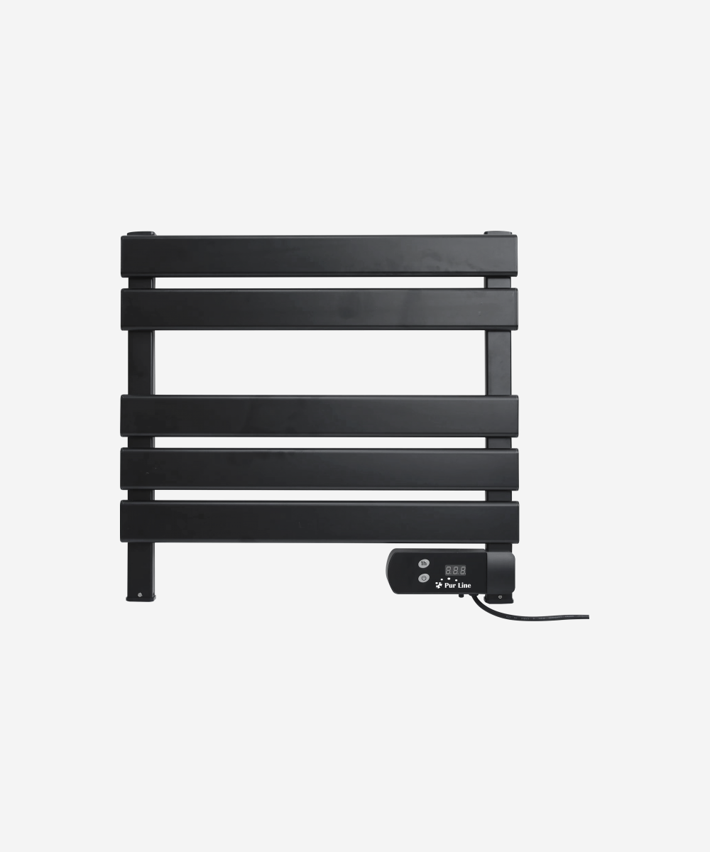 Toallero eléctrico compacto negro 100W