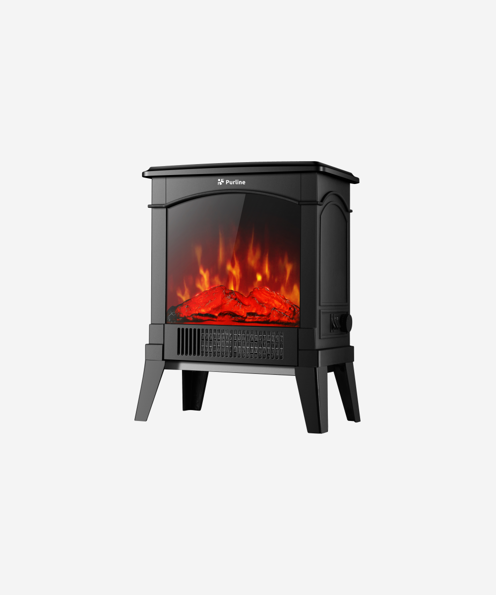 Chimenea eléctrica de suelo compacta 1500 W
