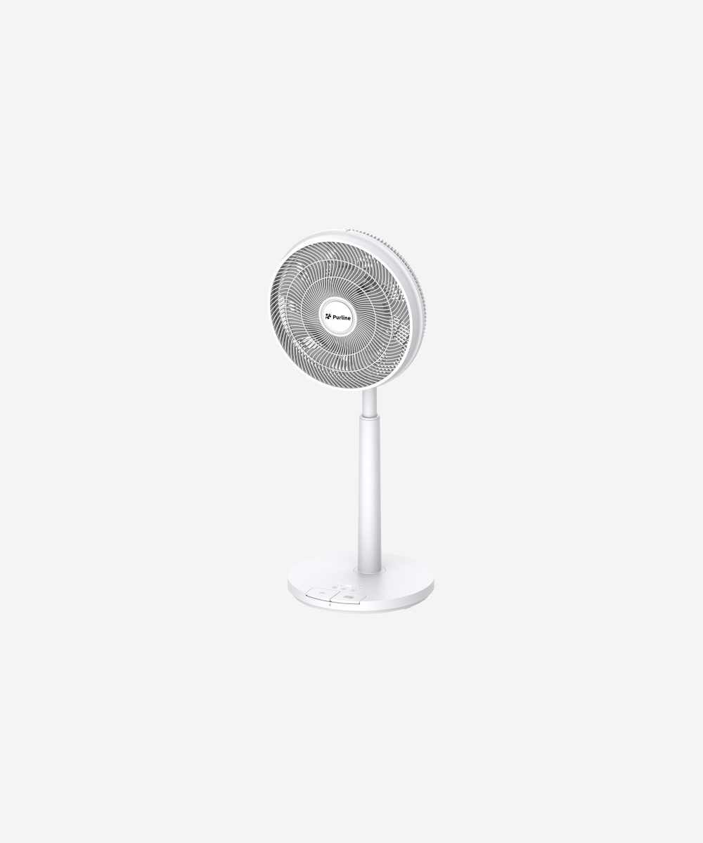 Ventilador de Pie DC con batería y 9 aspas