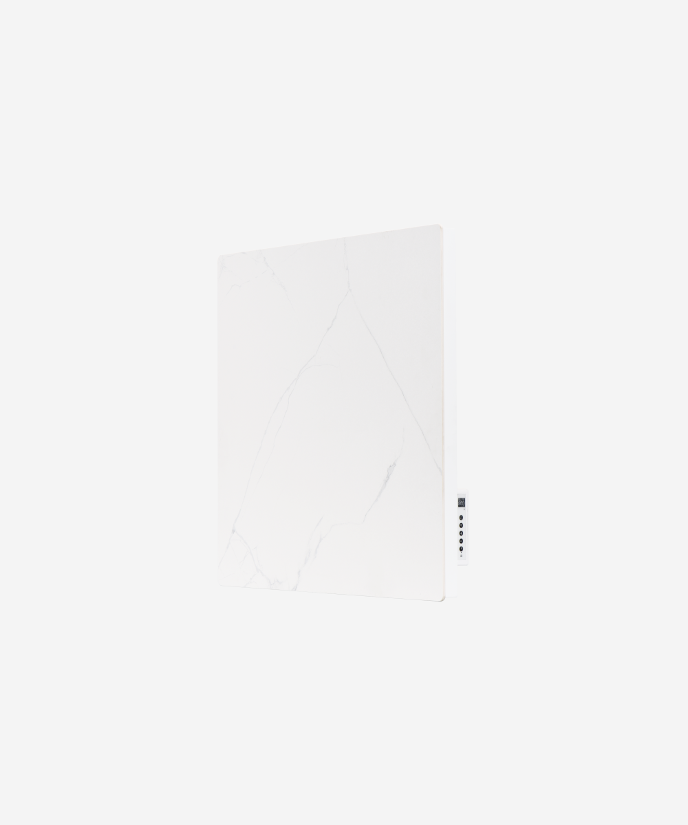 Emisor termico con frontal ceramico acabado tipo marmol