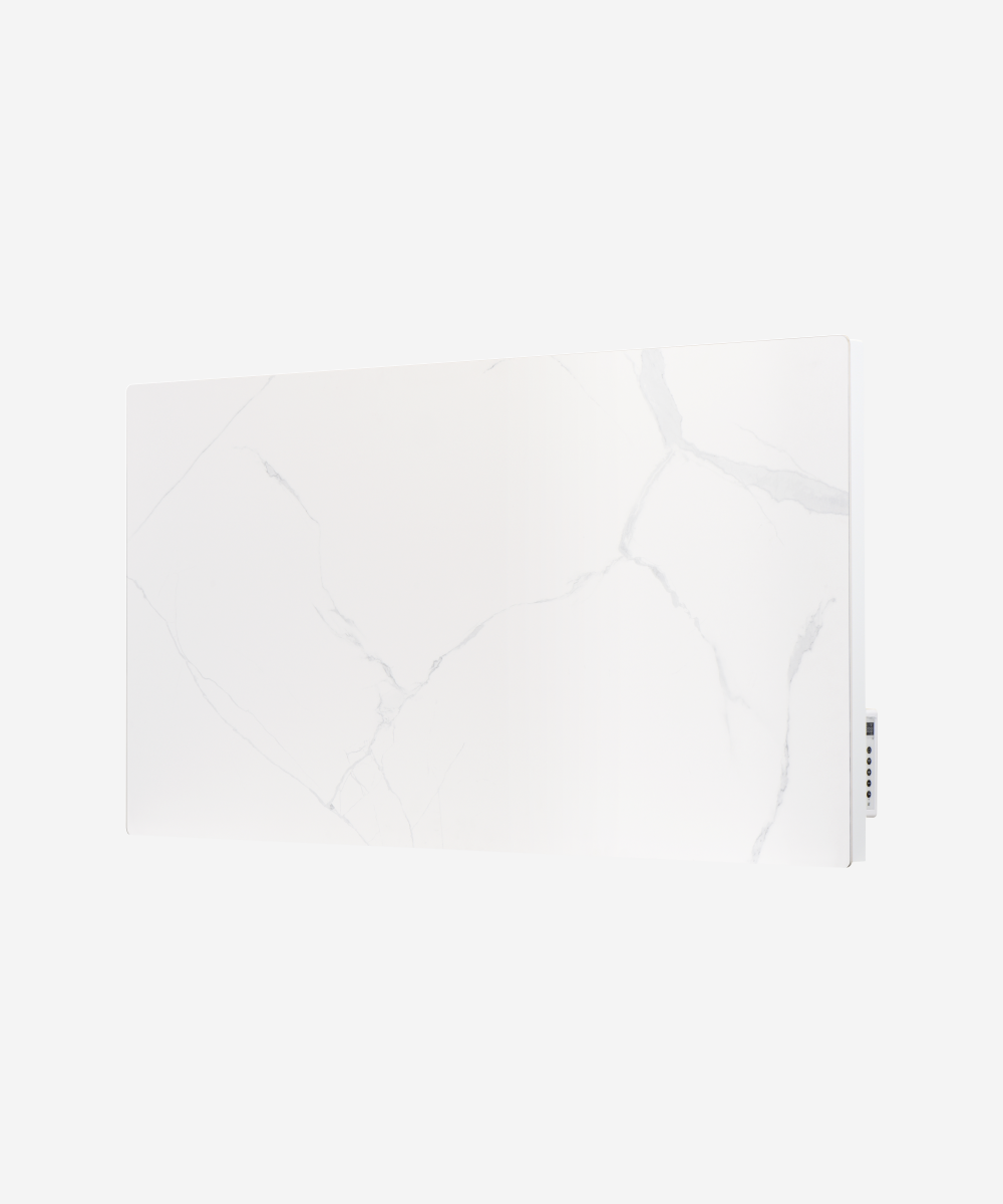 Emisor termico con frontal ceramico acabado tipo marmol