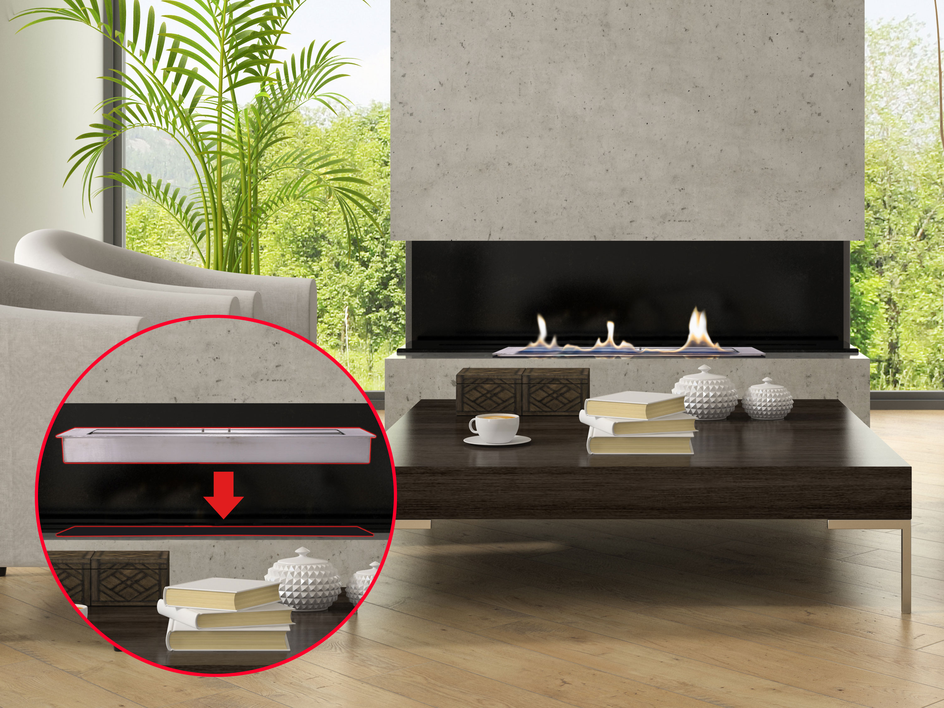 Bloque de combustión 9 L con regulador de llama